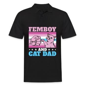 Lustiges Femboy-Geschenk - Männer Poloshirt - Schwarz - Vorne - Kai (181cm)