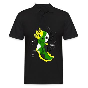 Drapeau skoliosexuel Axolotl Bunch Kawaii - Polo Homme - noir - Devant - Kai (181cm)