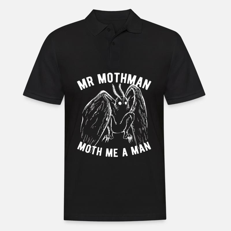 Mothman Kryptide Kryptozoologie - Männer Poloshirt - Schwarz