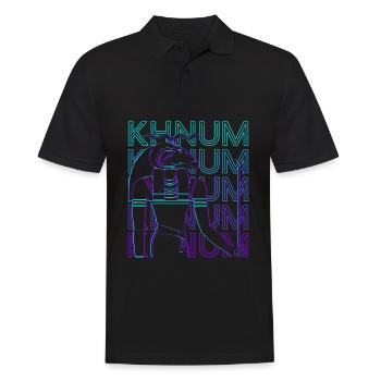 Khnum Egyptian God Ancient Egypt Retro Geschen - Men's Polo Shirt - black - Front - Kai (181cm)