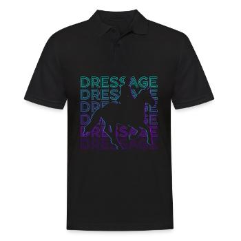Dressage Rétro Cadeau - Polo Homme - noir - Devant - Kai (181cm)