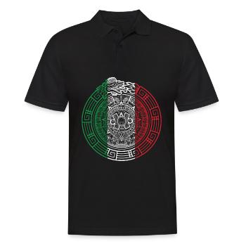 Quetzalcoatl Ouroboros Schla à plumes aztèque - Polo Homme - noir - Devant - Kai (181cm)