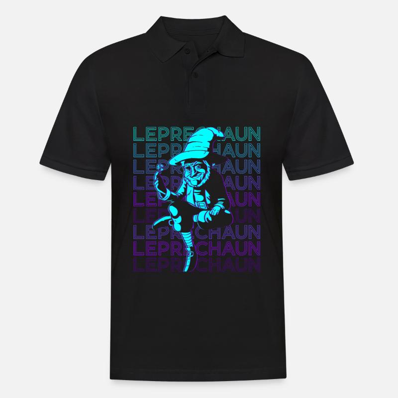 Kobold Retro - Männer Poloshirt - Schwarz