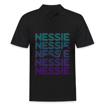 Loch Ness Monster Nessie Kryptide Kryptozoologie - Männer Poloshirt - Schwarz - Vorne - Kai (181cm)
