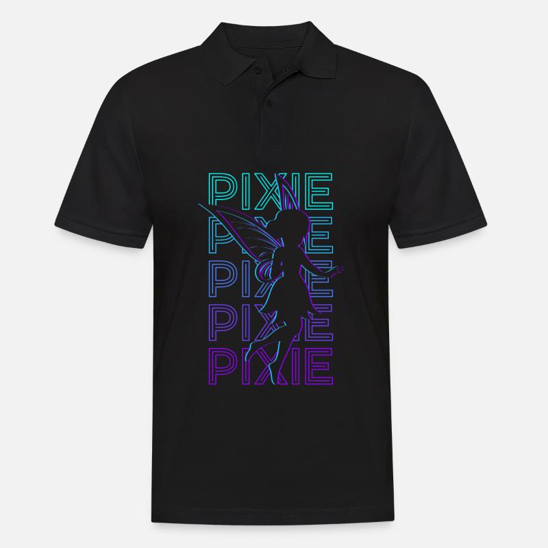 Pixie Fée Rétro - Polo Homme - noir