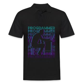 Programmer Computer Programming Encoding Gee - Men's Polo Shirt - black - Front - Kai (181cm)