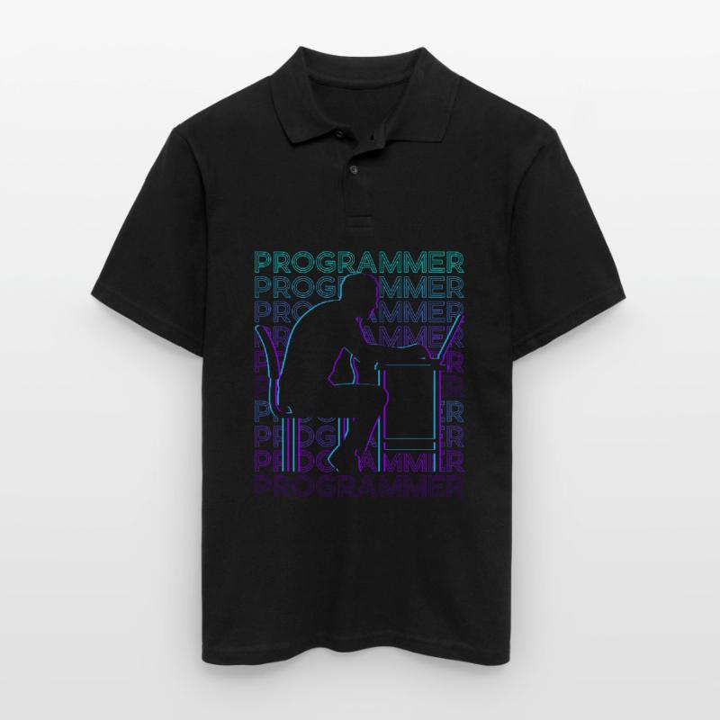 Programmer Computer Programming Encoding Gee Men's Polo Shirt