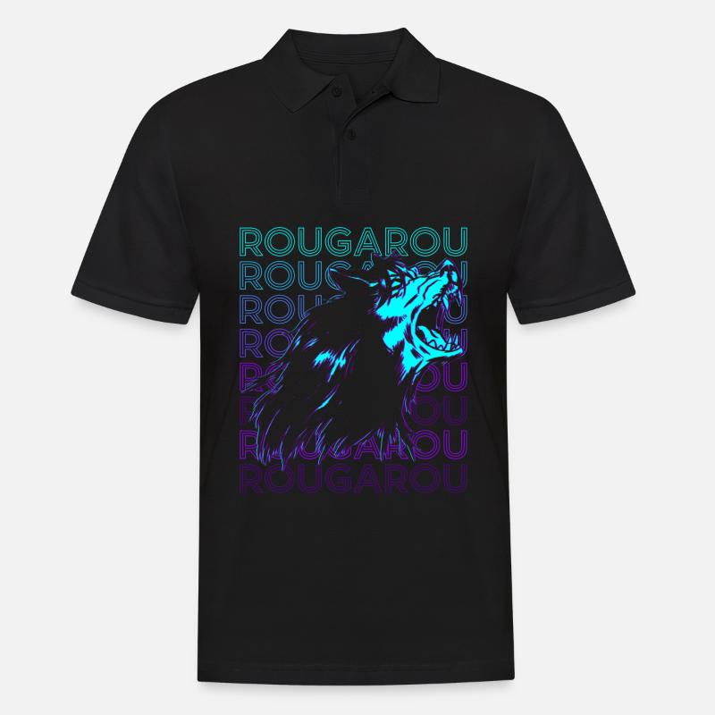 Rougarou Kryptide Kryptozoologie Retro - Männer Poloshirt - Schwarz