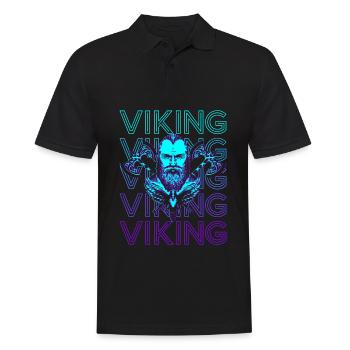 Viking Rétro - Polo Homme - noir - Devant - Kai (181cm)