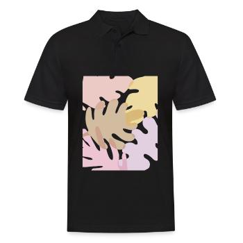 Feuilles pastel esthétiques danoises - Polo Homme - noir - Devant - Kai (181cm)