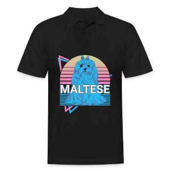 Rétro maltais - Polo Homme - noir - Devant - Kai (181cm)