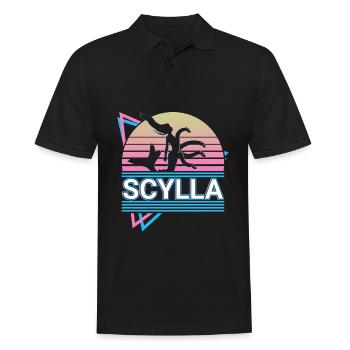Scylla Skylla Mythologie grecque antique Rétro - Polo Homme - noir - Devant - Kai (181cm)