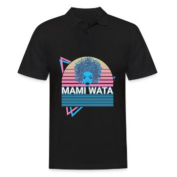 Mami Wata La Sirene Water Spirit Ancien - Polo Homme - noir - Devant - Kai (181cm)
