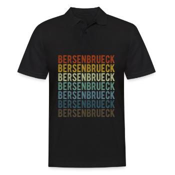 Bersenbrueck Stadt Retro Vintage - Männer Poloshirt - Schwarz - Vorne - Kai (181cm)