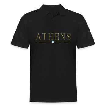 T-shirt design de style Athènes - Polo Homme - noir - Devant - Kai (181cm)