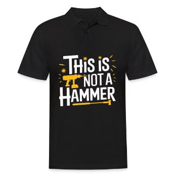 Funny DIY Handyman Repairman - Men's Polo Shirt - black - Front - Kai (181cm)