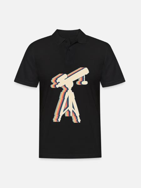 Stargazing Stargazer Astronomy Constellation - Men's Polo Shirt - black