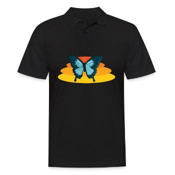 Papillon mite papillon papillon aile - Polo Homme - noir - Devant - Kai (181cm)