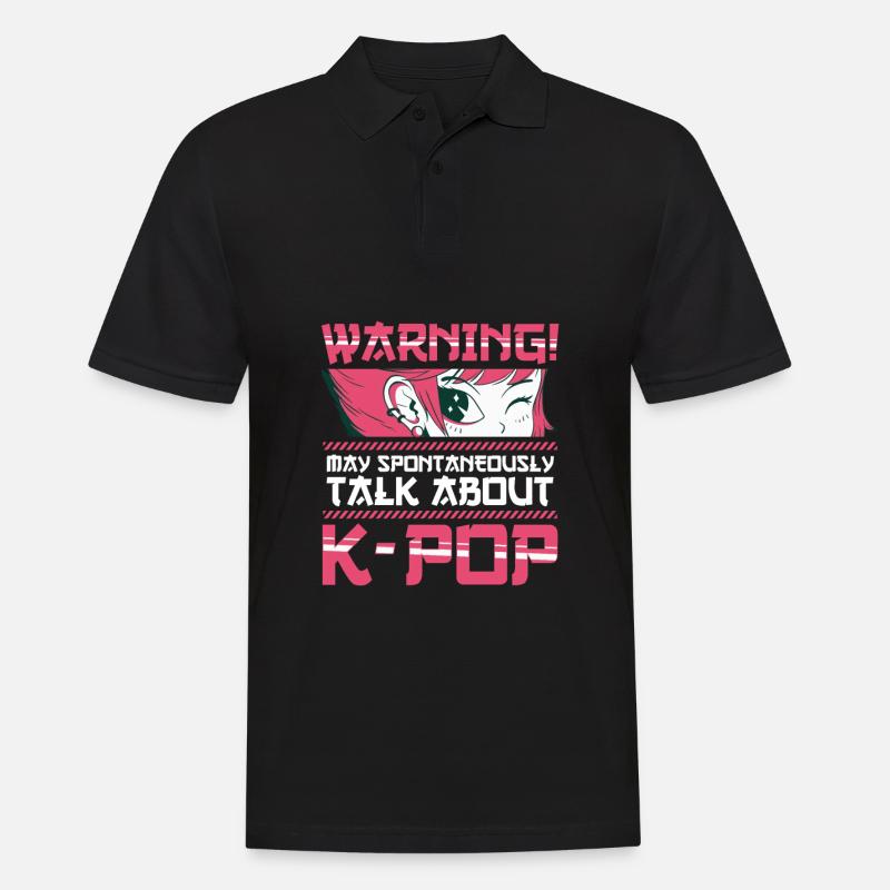 K-Pop - Männer Poloshirt - Schwarz