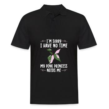 | de plantes d’intérieur Princesse Rose Idée cadeau Plantie - Polo Homme - noir - Devant - Kai (181cm)