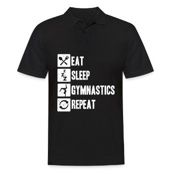 Turnen Turntrainer Gymnsatik Sportverein Sport Han - Männer Poloshirt - Schwarz - Vorne - Kai (181cm)