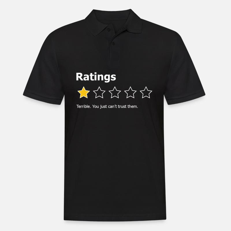 Die Einschaltquoten sind schrecklich - Männer Poloshirt - Schwarz