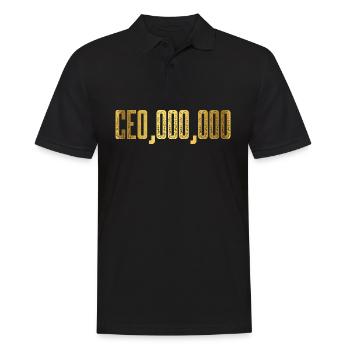Ceo 000000 Design for a Ceo businessman - Männer Poloshirt - Schwarz - Vorne - Kai (181cm)