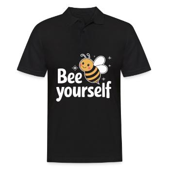 Honigbiene Imker Bienen Biene - Männer Poloshirt - Schwarz - Vorne - Kai (181cm)