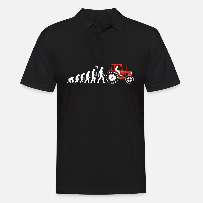 Evolution Farmer Farmer Tracteur - Polo Homme - noir