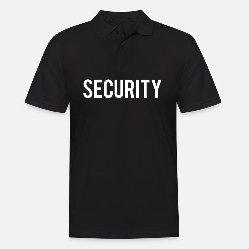 Security - Männer Poloshirt - Schwarz