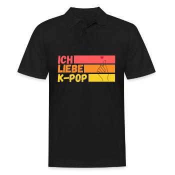 Korea Musik Kpop - Männer Poloshirt - Schwarz - Vorne - Kai (181cm)
