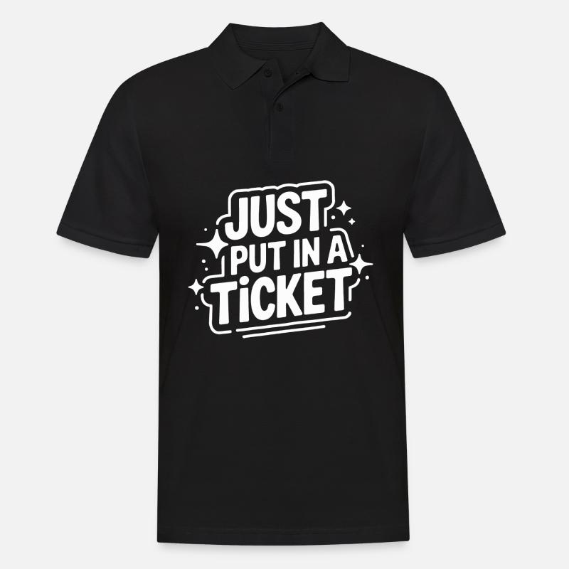 Technischer Support Computerfreak Nerd - Männer Poloshirt - Schwarz