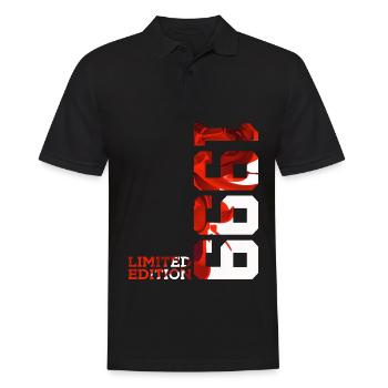 27. GEBURTSTAG 27 JAHRE LIMITED EDITION 1999 - Männer Poloshirt - Schwarz - Vorne - Kai (181cm)