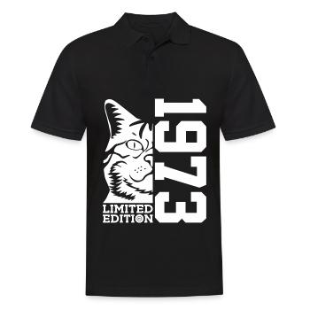 LIMITED EDITION 1973 CAT 53RD BIRTHDAY - Men's Polo Shirt - black - Front - Kai (181cm)