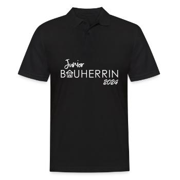 Junior Bauherrin 2024 Kind Hauskauf | Eigenheim - Männer Poloshirt - Schwarz - Vorne - Kai (181cm)