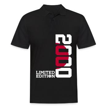 LIMITED EDITION 2000 JAPAN 26TH BIRTHDAY - Men's Polo Shirt - black - Front - Kai (181cm)