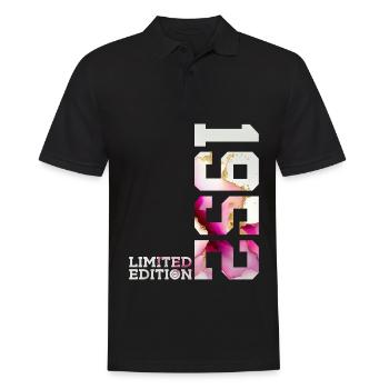 74. GEBURTSTAG 74 JAHRE LIMITED EDITION 1952 - Männer Poloshirt - Schwarz - Vorne - Kai (181cm)