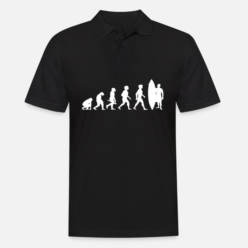 Evolution Surf Surfers surf surf - Polo Homme - noir