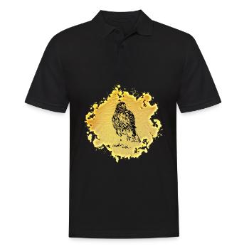 Falke - Männer Poloshirt - Schwarz - Vorne - Kai (181cm)