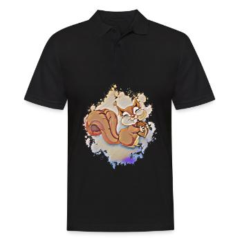 Écureuils - Polo Homme - noir - Devant - Kai (181cm)