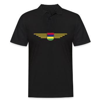 Mauritius T-Shirt – Island Fans & Lovers - Men's Polo Shirt - black - Front - Kai (181cm)
