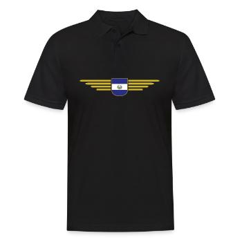 El Salvador T-Shirt Design - Polo Homme - noir - Devant - Kai (181cm)