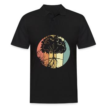 Environmental Protection Nature - Men's Polo Shirt - black - Front - Kai (181cm)
