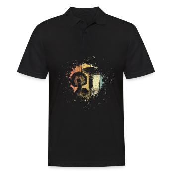 Mushroom Mushroom Picker - Men's Polo Shirt - black - Front - Kai (181cm)