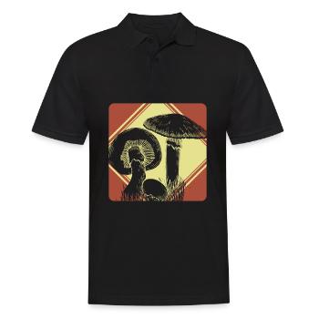 Champignons - Polo Homme - noir - Devant - Kai (181cm)