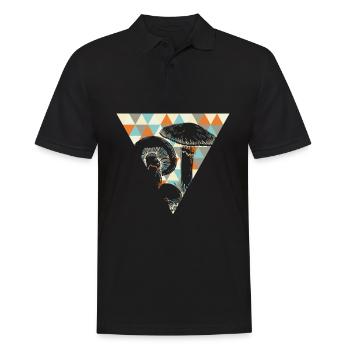 Champignons - Polo Homme - noir - Devant - Kai (181cm)