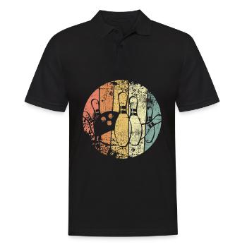 Bowling Bowlen - Männer Poloshirt - Schwarz - Vorne - Kai (181cm)
