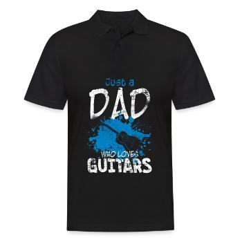 Guitariste papa guitare - Polo Homme - noir - Devant - Kai (181cm)