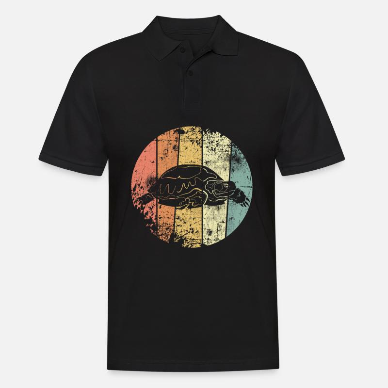 Turtle - Men's Polo Shirt - black