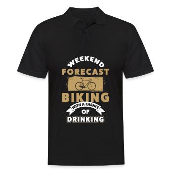 Racer - Men's Polo Shirt - black - Front - Kai (181cm)